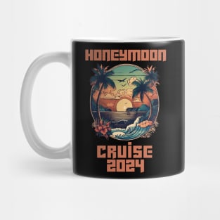 Honeymoon Cruise for Matching Couples 2024 Just Married Mug